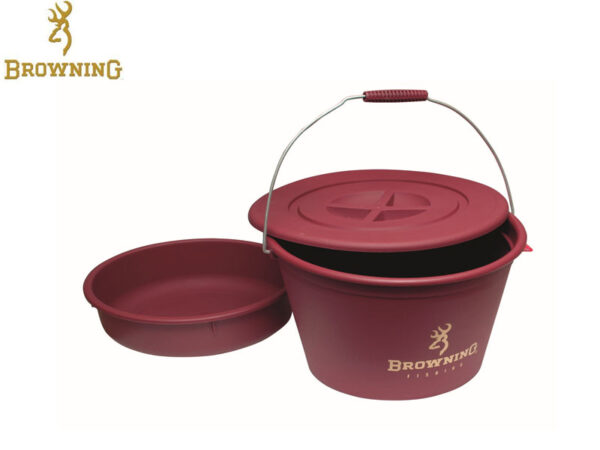 Browning Groundbait Bucket with lid and bowl