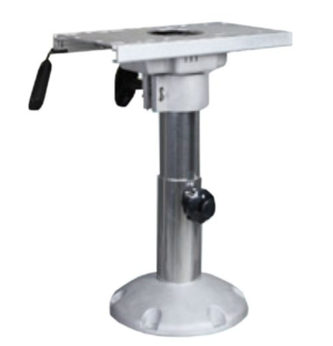 Aluminium Adjustable Boat Seat Pedestal with slider 13”-17”