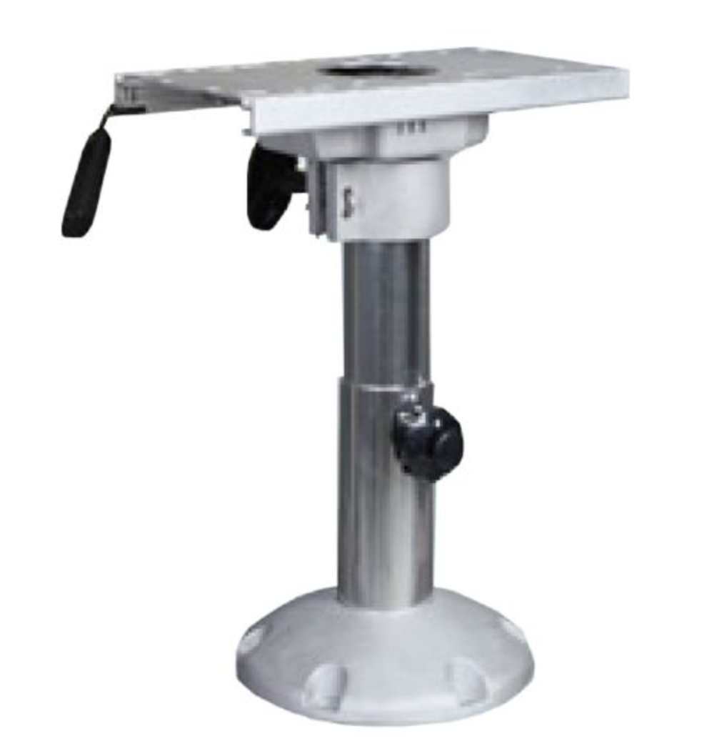 Aluminium Adjustable Boat Seat Pedestal with slider 13”-17