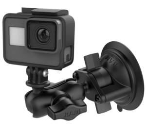 RAM Twist-Lock Suction Cup Mount with Universal Camera Adapter