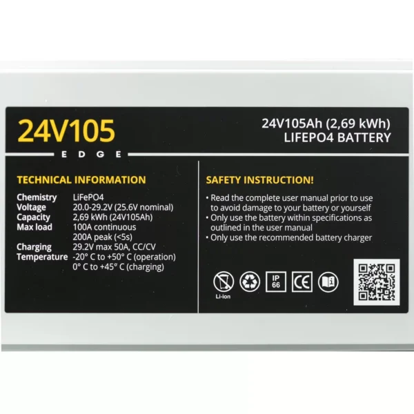 RebelCell 24V105 EDGE LiFePO4 battery - Image 3